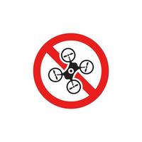 Prohibition Drone Icon EPS 10 vector