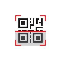 qr icono eps 10 vector