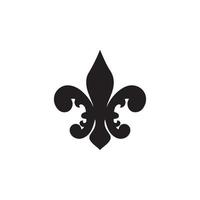 Fleur de Lis Heraldic Icon EPS 10 vector