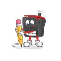 radio cartoon character vector