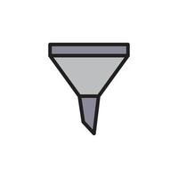 Funnel Filter Icon EPS 10 vector