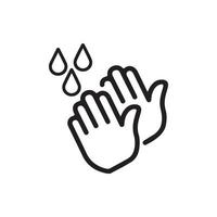 Hand Washing Icon EPS 10 vector