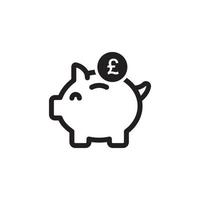 Piggy Bank Icon EPS 10 vector