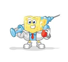 sponge mascot vector