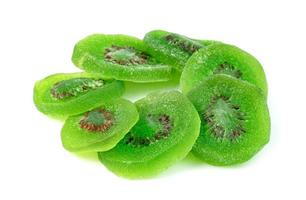 dried kiwi fruit isolated on white background photo