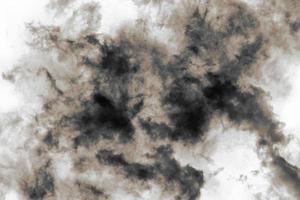 Textured Smoke,Abstract black,isolated on white background photo