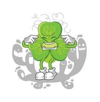 clover cartoon character vector