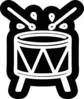 beating drum icon vector