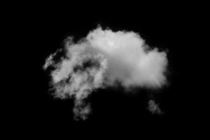 Textured cloud,Abstract black,isolated on black background photo