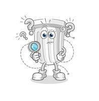 roman pillar cartoon character vector