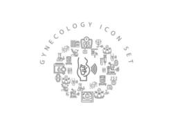 Gynecology elements icon set design on white background vector