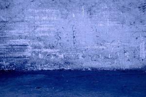 Dirty walls with blue floor,abstract background photo
