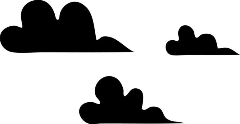 flat symbol cloud