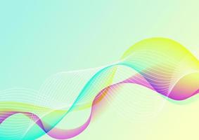 Colorful waves abstract background. vector