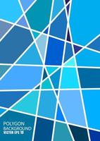 Blue geometric rumpled triangular low poly style gradient illustration graphic background. Vector polygonal design for your business.