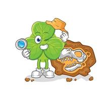 clover cartoon character vector