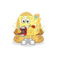 sponge character cartoon vector