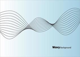 Wavy line abstract background. vector