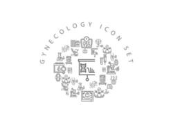 Gynecology elements icon set design on white background vector