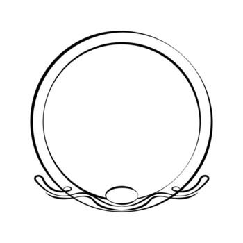 Blank template for text, isolated text box, vector ornaments