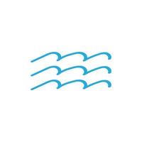 Water wave icon vector