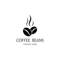 coffee bean icon vector illustration template