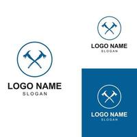 Axe logo or hatchet logo with concept design vector illustration template.