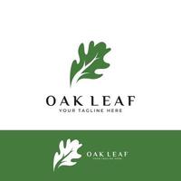 Autumn oak leaf logo and oak tree logo. With easy and simple editing of vector illustration.