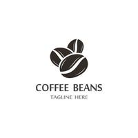 coffee bean icon vector illustration template