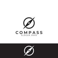 Compass logo, directional guide or pandom. Compass logo icon vector illustration template.