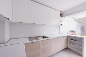 modern bright clean kitchen interior photo