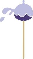 quirky hand drawn cartoon lolipop vector