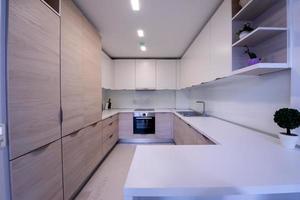 modern bright clean kitchen interior photo