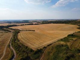 Agricultural Farms and Working Machines at Dunstable Downs England photo