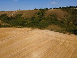 Agricultural Farms and Working Machines at Dunstable Downs England photo