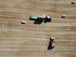 Agricultural Farms and Working Machines at Dunstable Downs England photo
