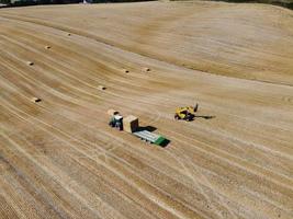 Agricultural Farms and Working Machines at Dunstable Downs England photo