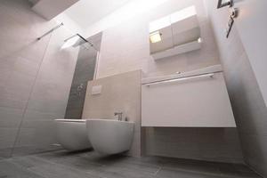 luxury stylish bathroom interior photo