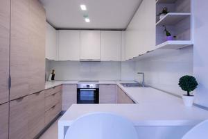 modern bright clean kitchen interior photo