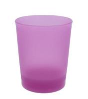 Purple cup isolated on white background photo