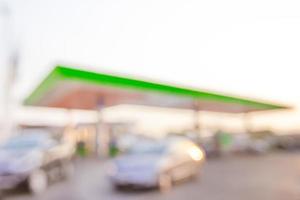 morning fueling station,Out of focus background photo