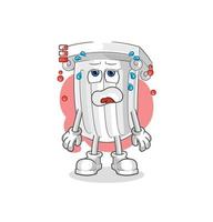 roman pillar cartoon character vector