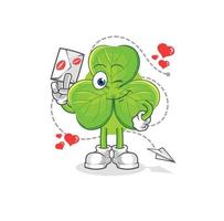 clover character cartoon vector