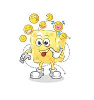 sponge mascot vector