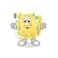 sponge mascot vector