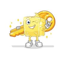 butter character cartoon vector