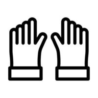 Leather Gloves Icon Design vector