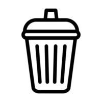 Trash Bin Icon Design vector