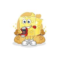 butter character cartoon vector