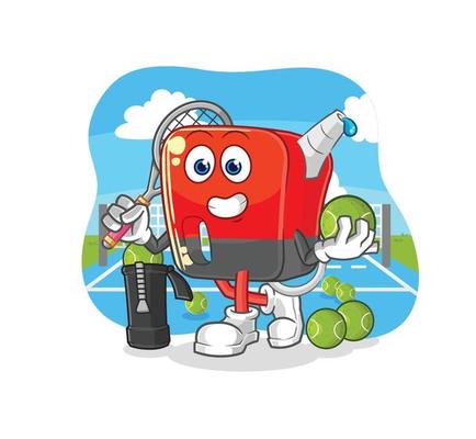 gasoline pump mascot vector